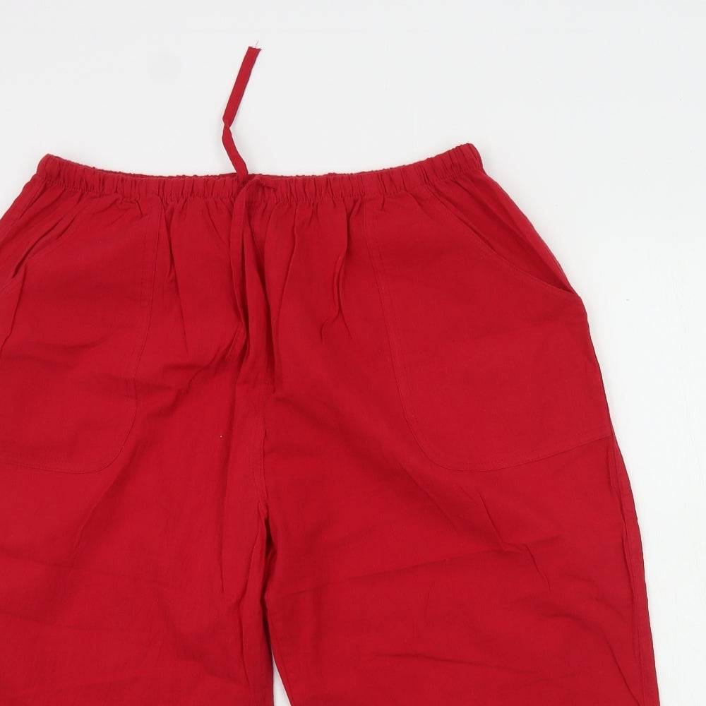 Preworn Womens Red   Trousers  Size 4XL L20 in