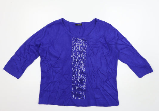 BM Womens Blue   Pullover Jumper Size L
