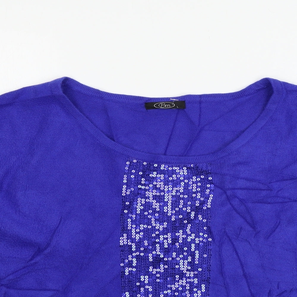 BM Womens Blue   Pullover Jumper Size L