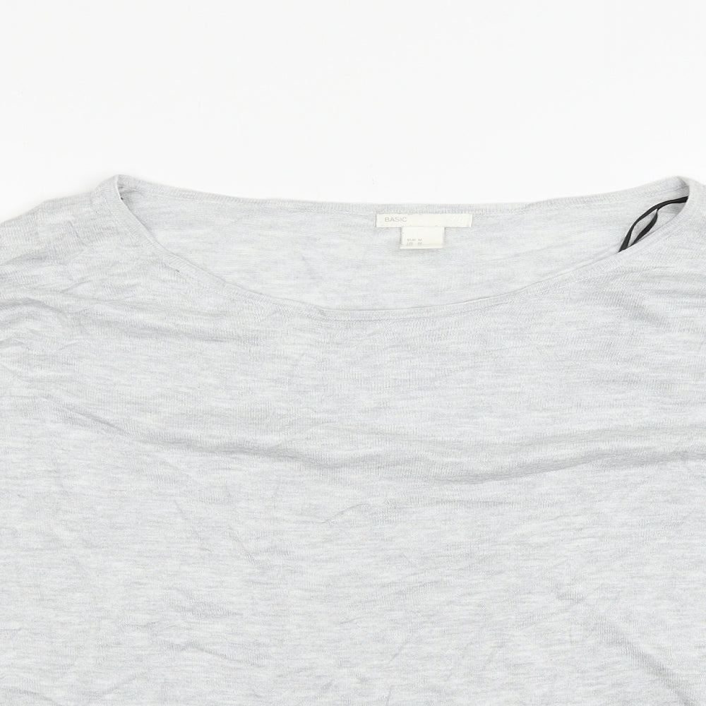 H&M Womens Grey   Pullover Jumper Size M