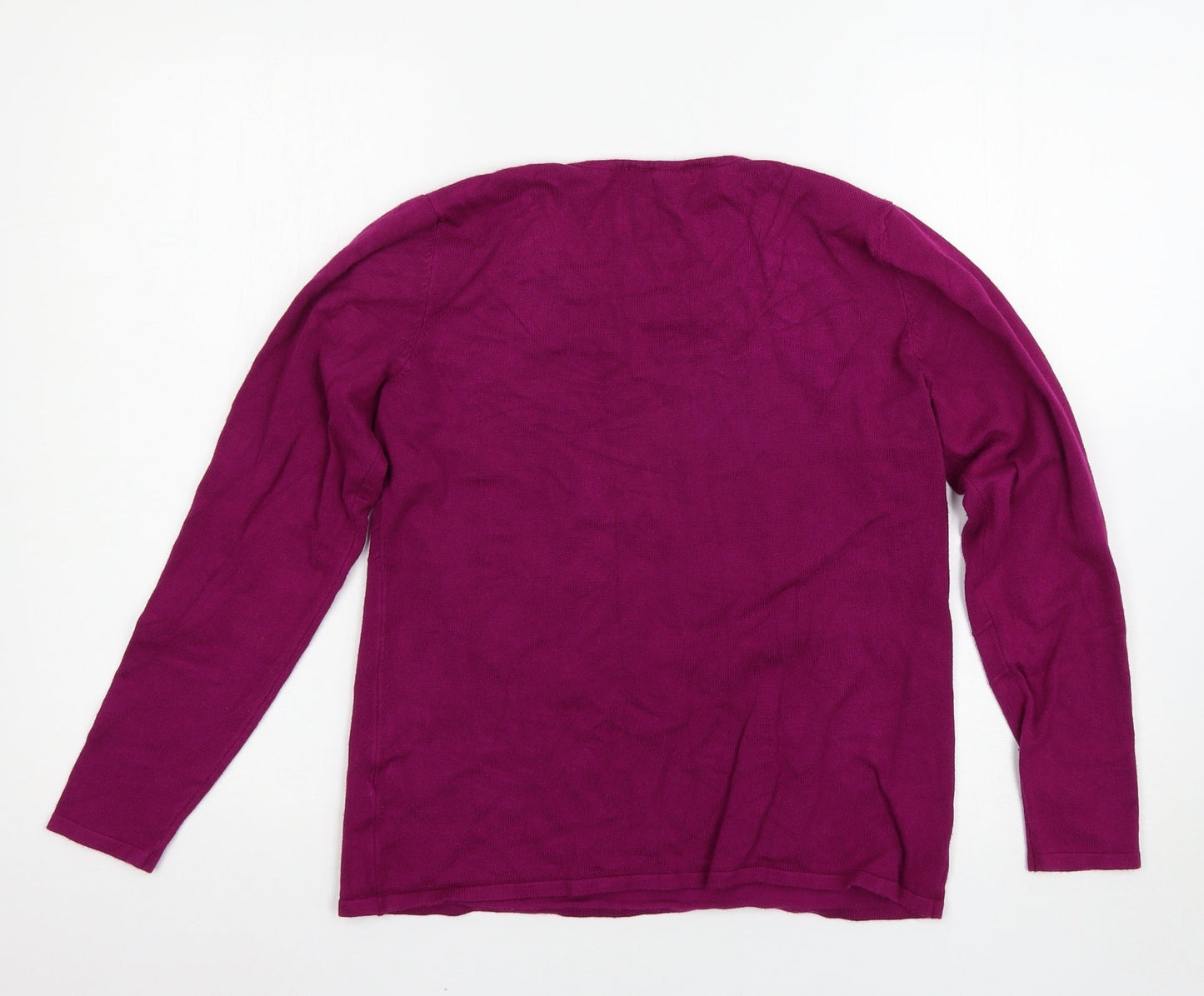 Mud Flower Womens Purple   Pullover Jumper Size M
