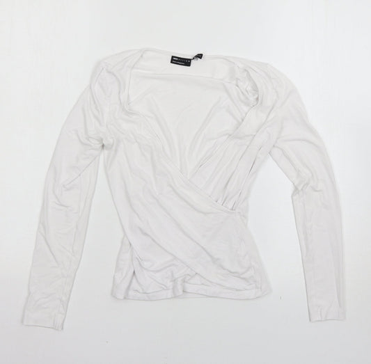 ASOS Womens White   Basic T-Shirt Size 4