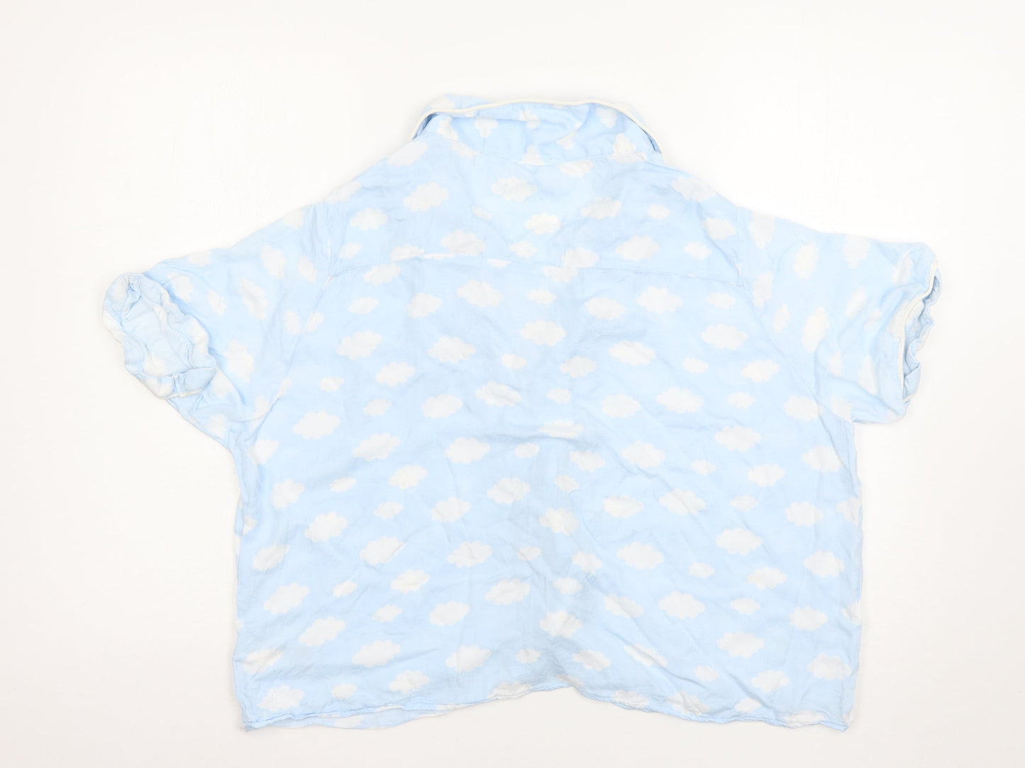 Love to lounge Womens Blue Solid  Top Pyjama Top Size L