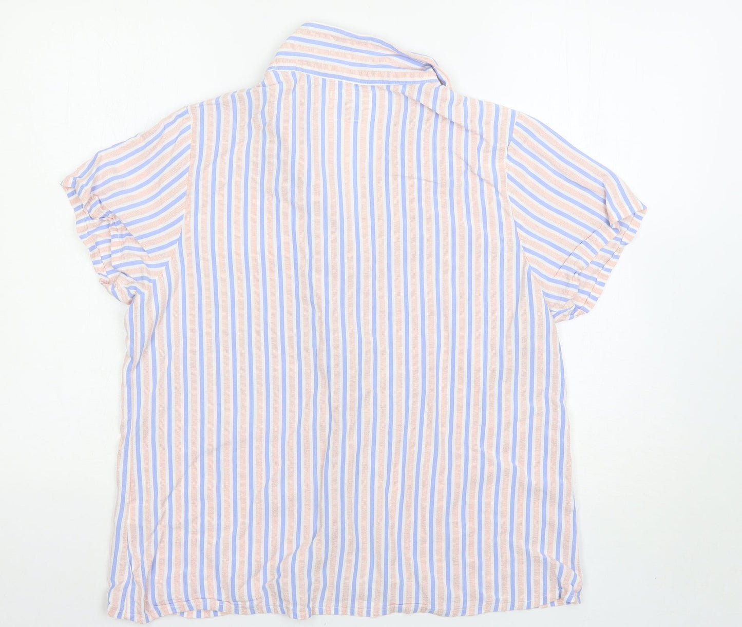 Matalan Womens Multicoloured Striped  Top Pyjama Top Size 16