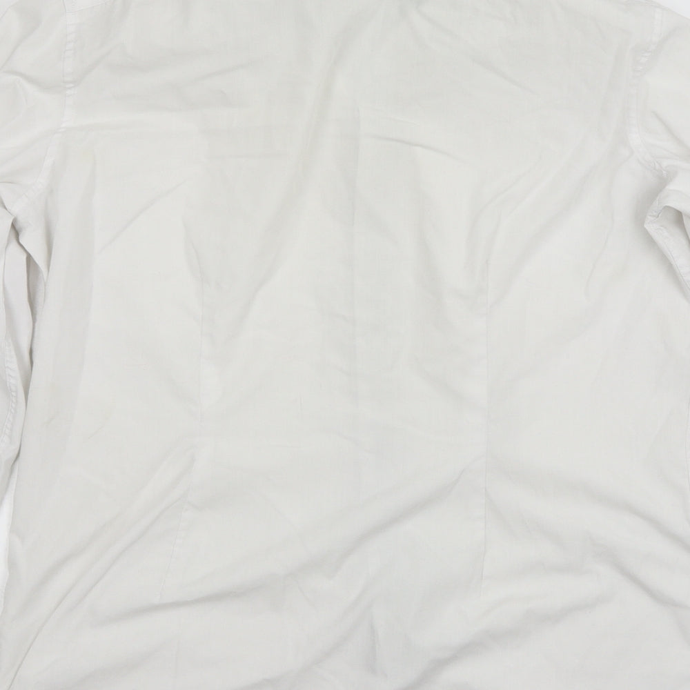 NEXT Mens White    Button-Up Size 16