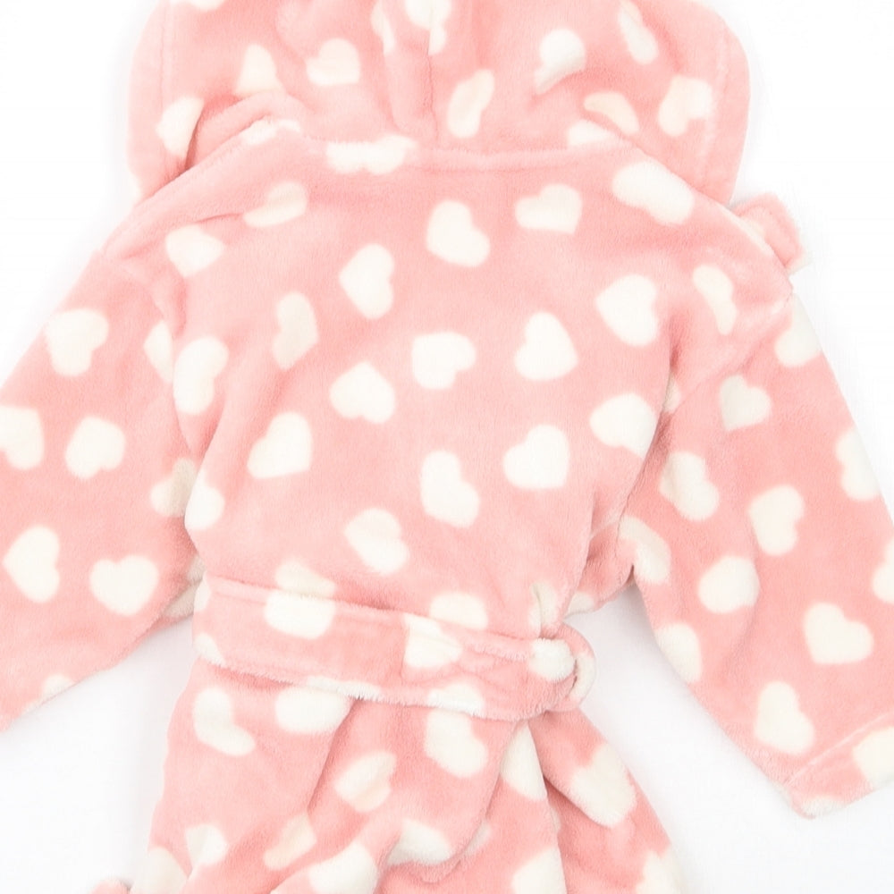 Very Girls Pink Polka Dot  Babydoll Gown Size 9-12 Months