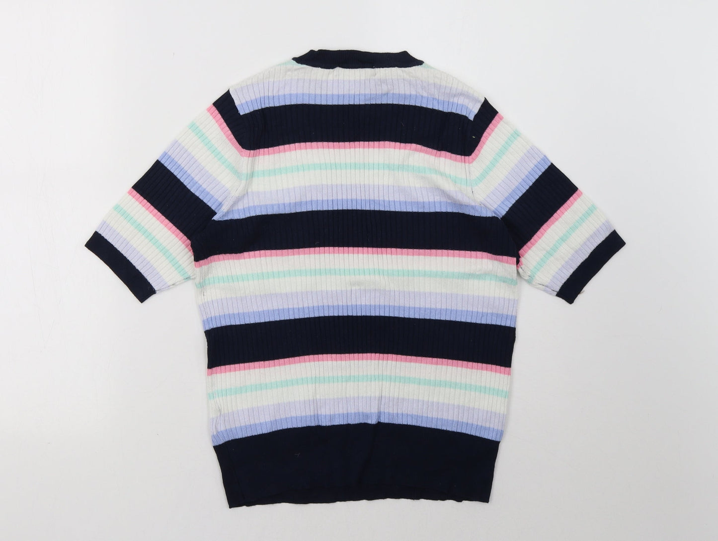 Marks and Spencer Womens Multicoloured Striped  Pullover Sweatshirt Size 12