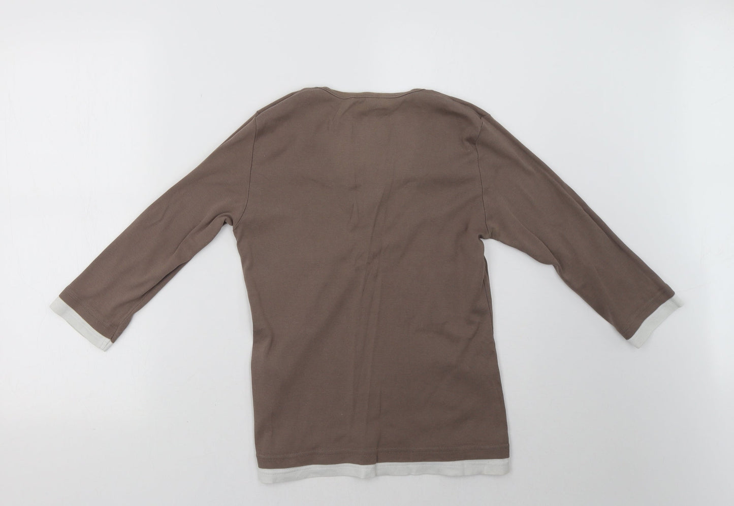 editions Womens Brown   Pullover Sweatshirt Size 10