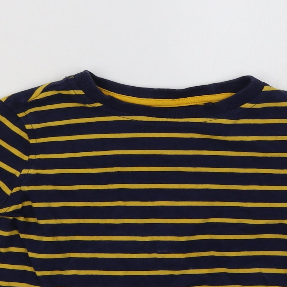 George Boys Blue Striped  Pullover Sweatshirt Size 2-3 Years