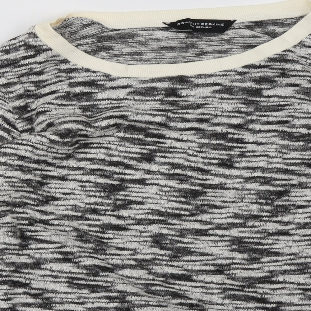 Dorothy Perkins Womens Grey   Pullover Sweatshirt Size 10