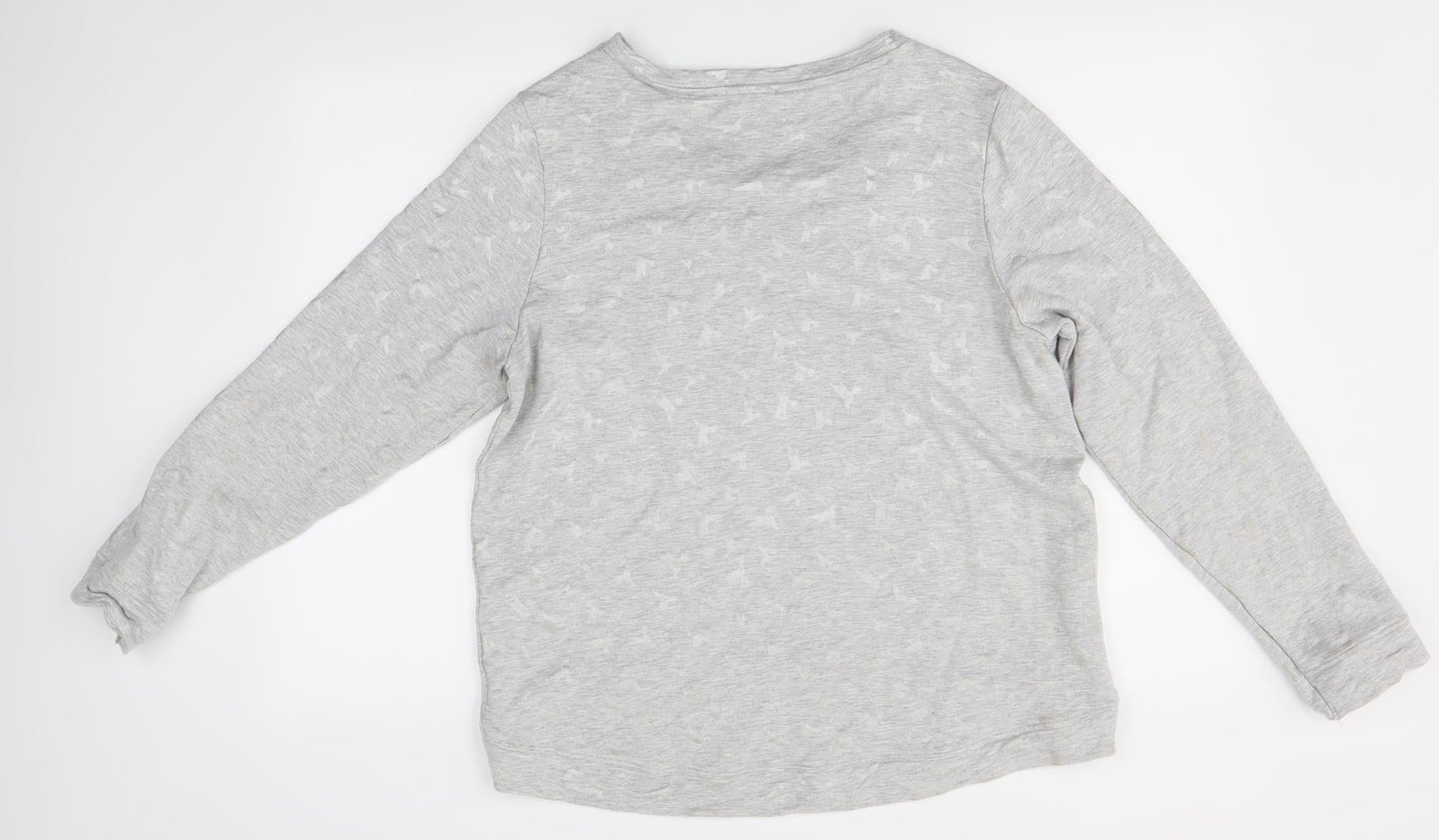 Oasis Womens Grey   Pullover Jumper Size L
