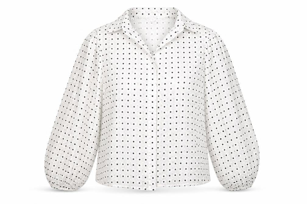 New Look Womens White Floral  Basic Button-Up Size 8