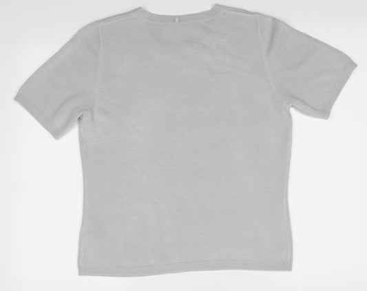 M&S Womens Grey   Pullover Jumper Size 12