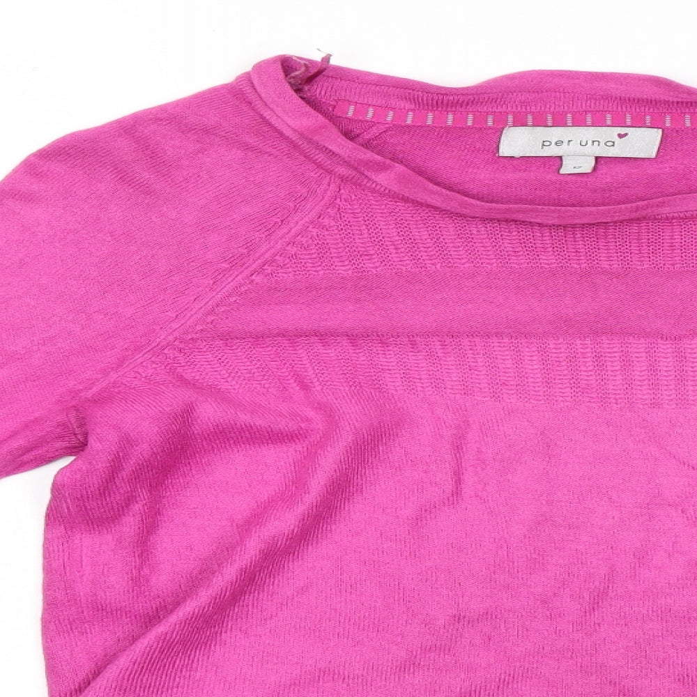 M&S Womens Pink   Pullover Jumper Size 12
