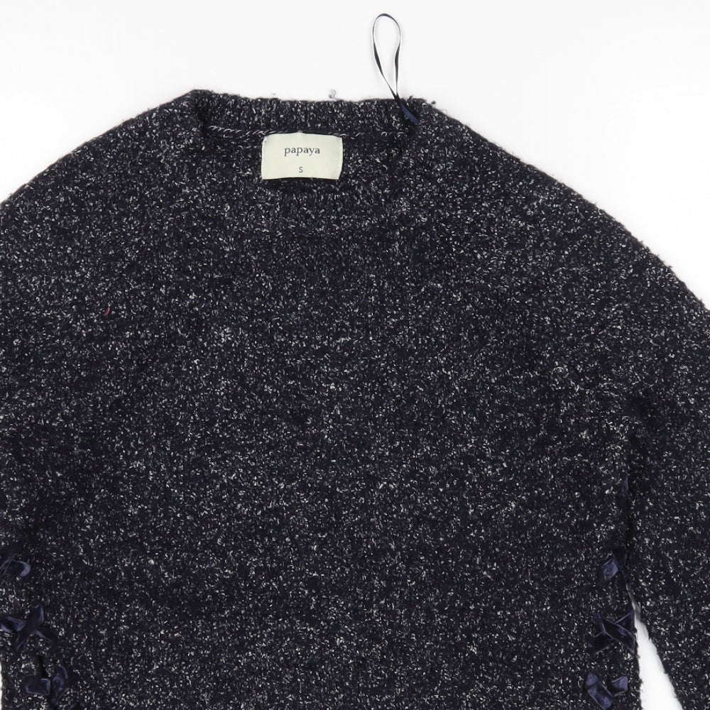 Papaya Womens Blue   Pullover Jumper Size S