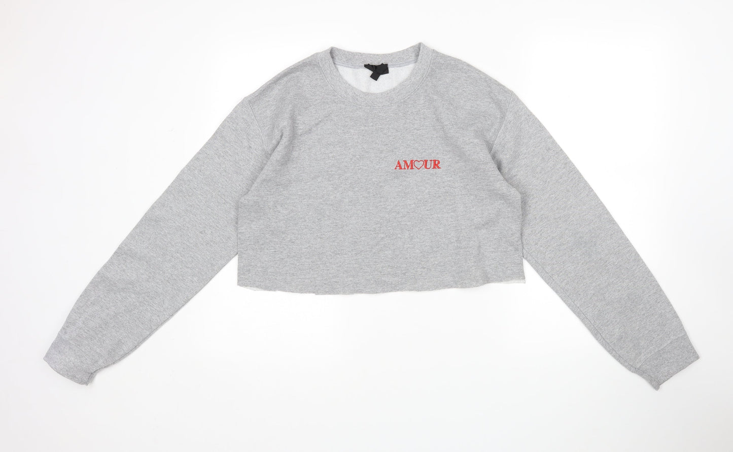 New Look Womens Grey   Pullover Jumper Size S  - Cropped