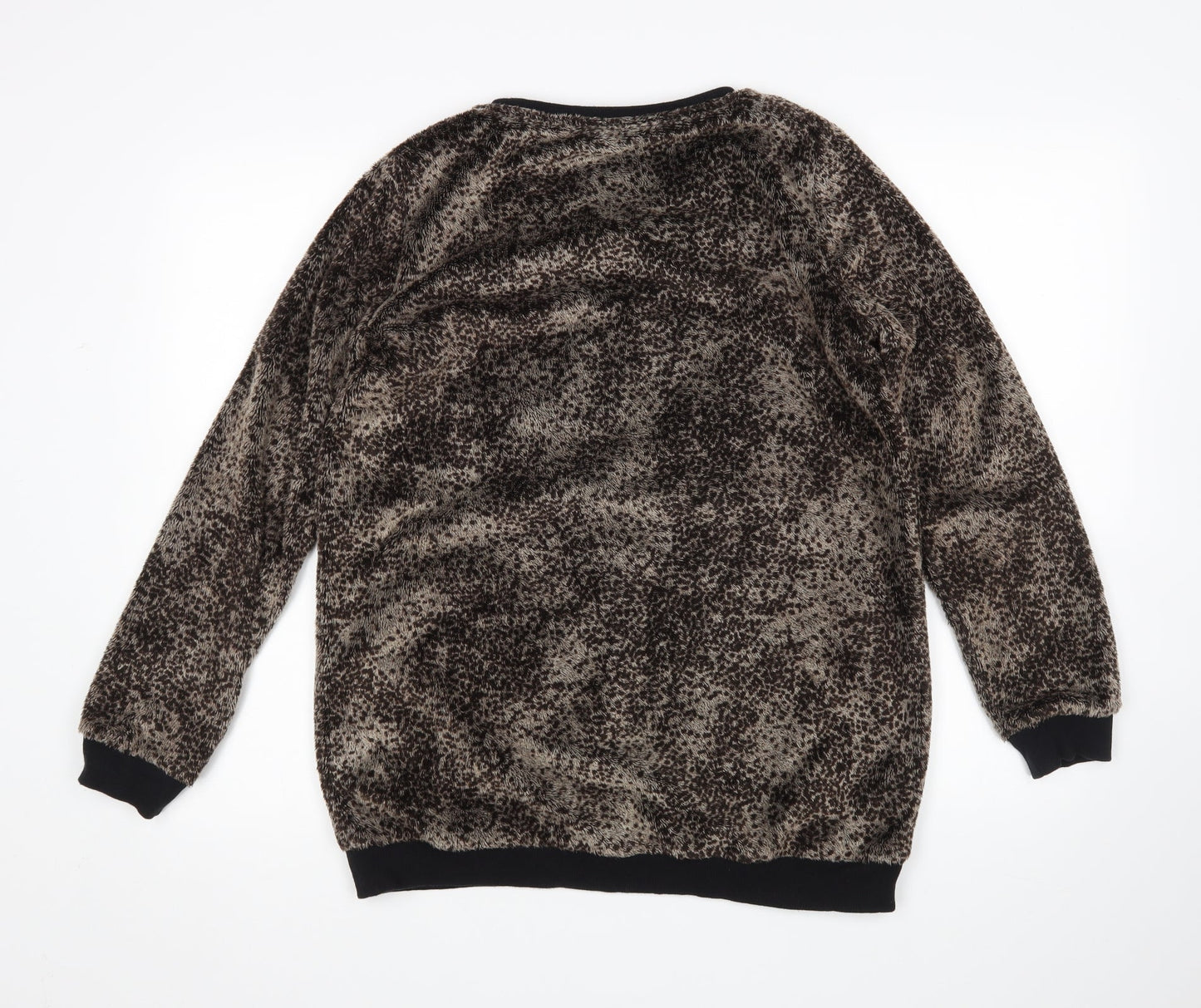 NEXT Womens Brown Animal Print  Pullover Jumper Size 12