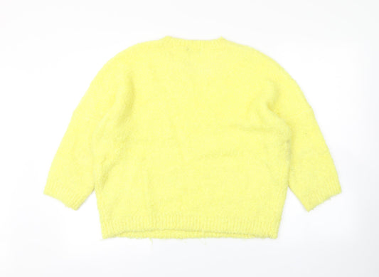 Roman Womens Yellow   Pullover Jumper Size 16