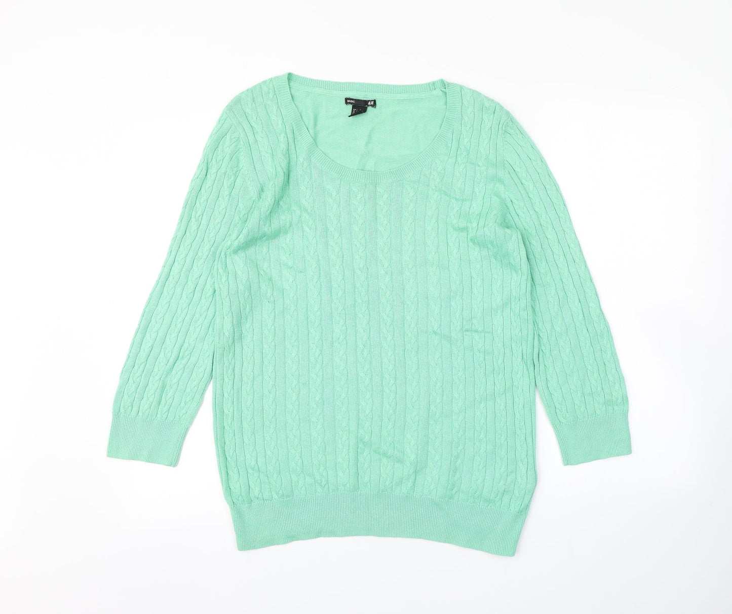 H&M Womens Green   Pullover Jumper Size L