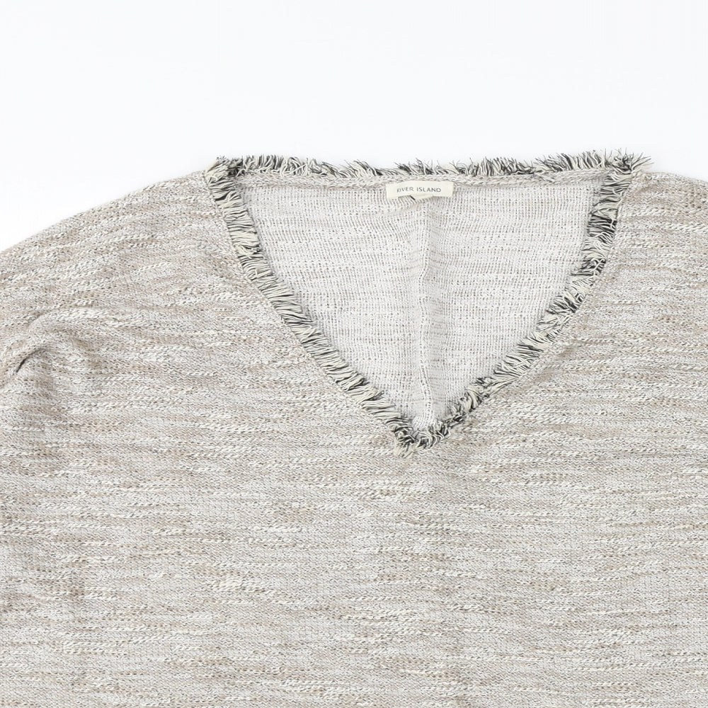 River Island Womens Beige   Pullover Jumper Size 8