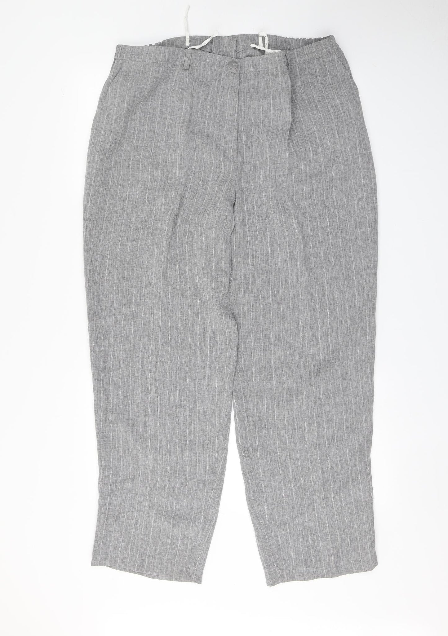 Preworn Womens Grey   Trousers  Size 22 L29 in