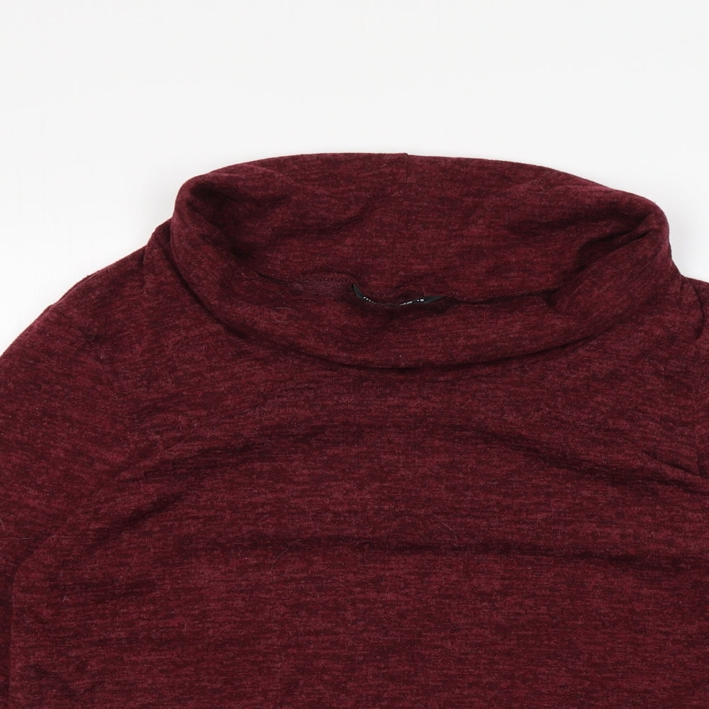 Mia Moda Womens Red   Basic T-Shirt Size 16