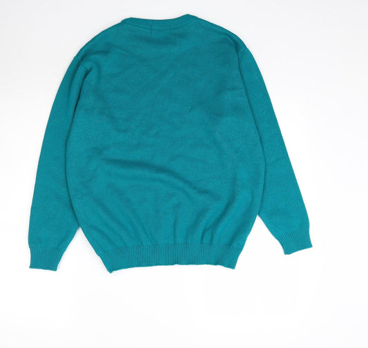 Merry Gold Womens Green  Knit Pullover Jumper Size L