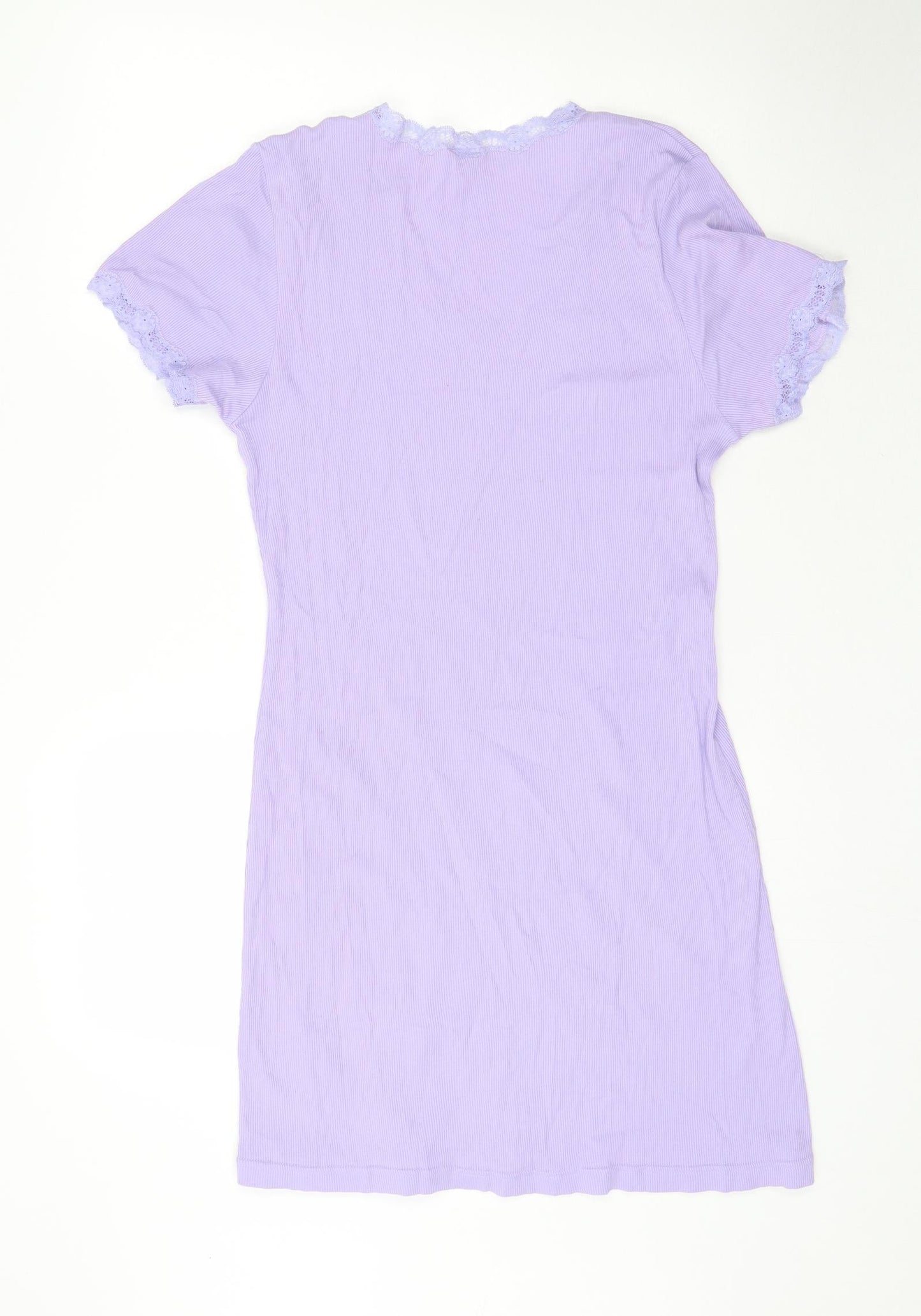 M&Co Womens Purple Striped  Mini  Size S