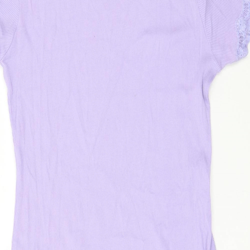 M&Co Womens Purple Striped  Mini  Size S