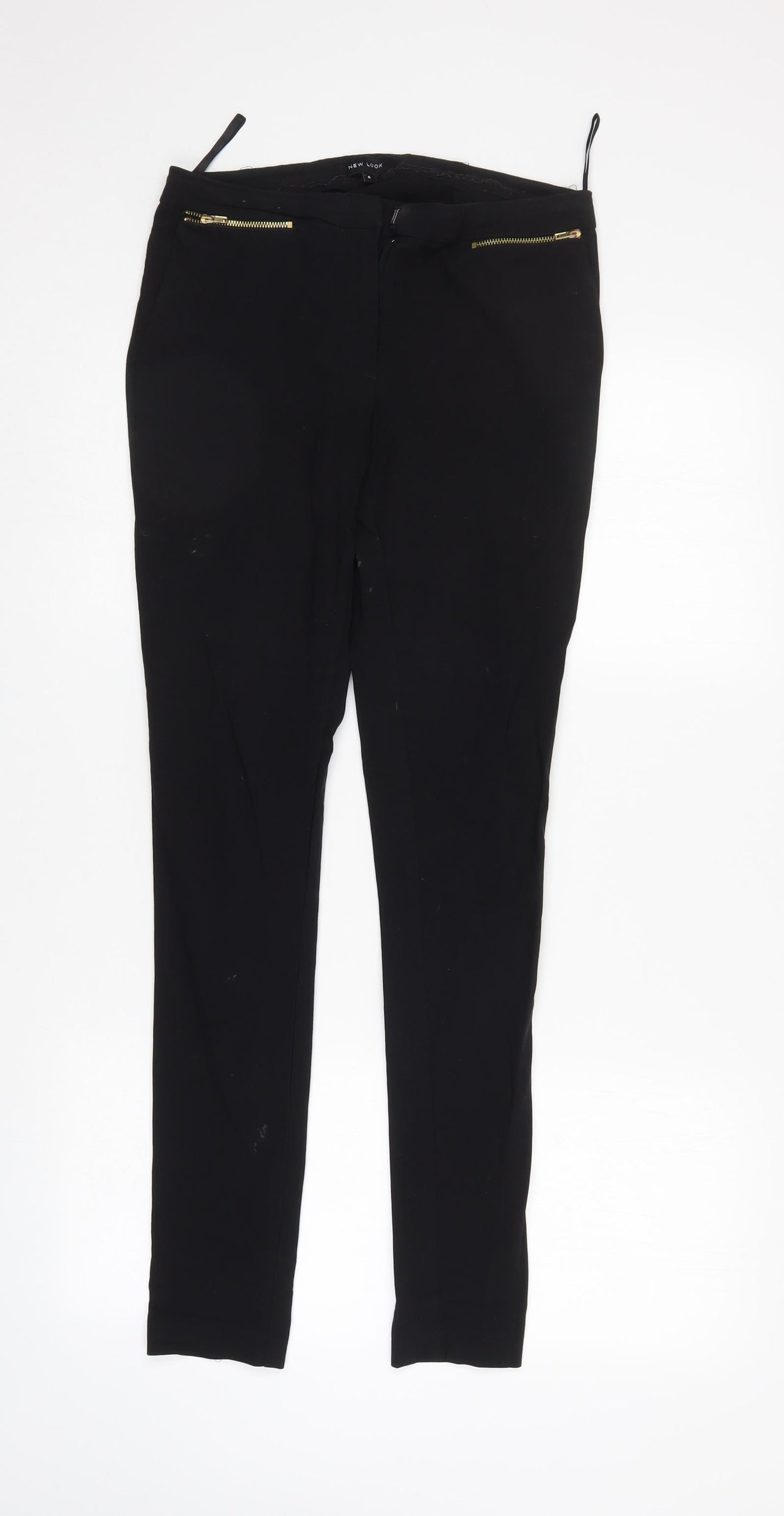 New Look Womens Black   Trousers  Size 8 L29 in