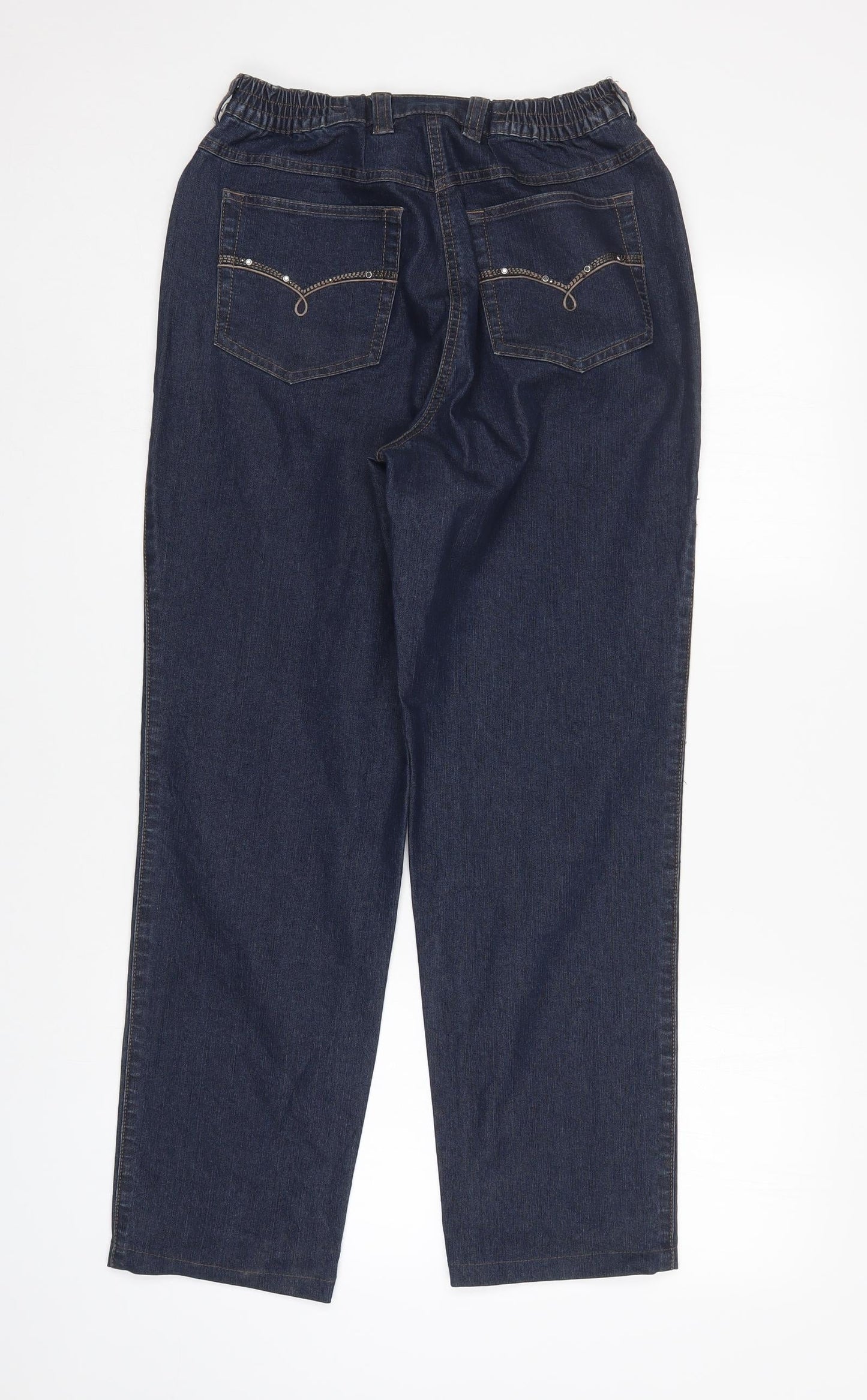 KURZ Womens Blue   Straight Jeans  L30 in