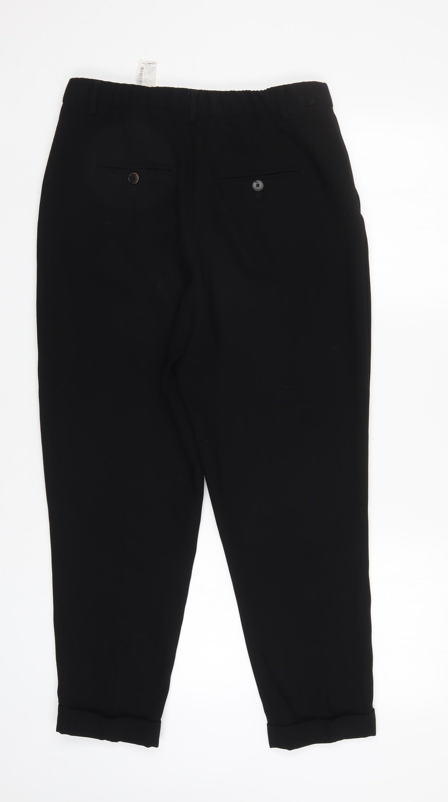Zara Womens Black   Trousers  Size S L25 in