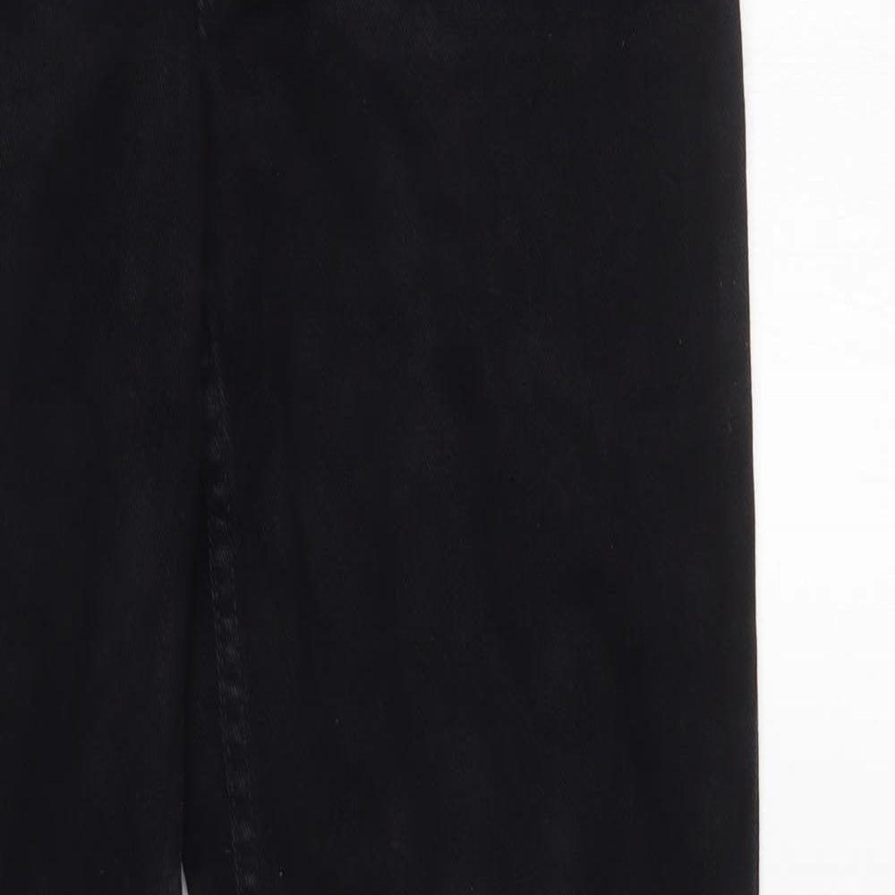 DP Denim Womens Black   Flared Jeans Size 12 L32 in