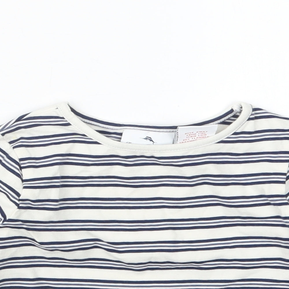 Tommy Bahama  Blue Striped  Basic T-Shirt Size 9-12 Months