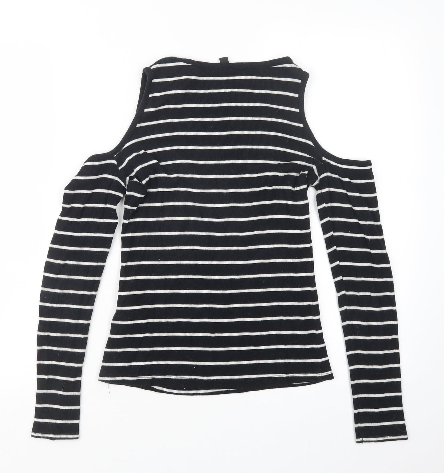 Divided by H&M Womens Black Striped  Pullover Jumper Size S