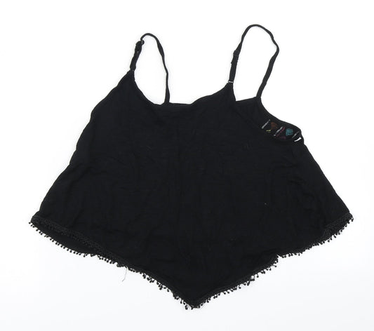 Select Womens Black   Cropped Tank Size 12