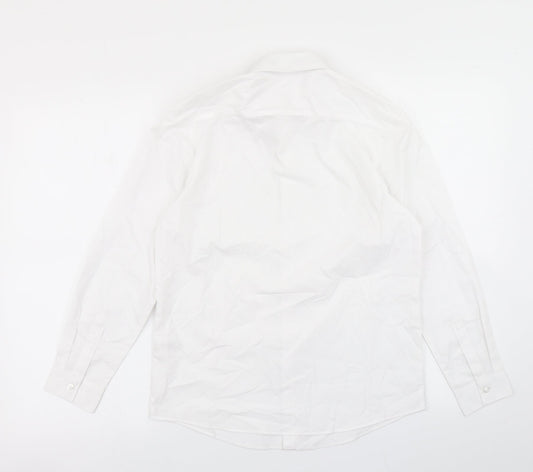 George Boys White   Basic Button-Up Size 11-12 Years