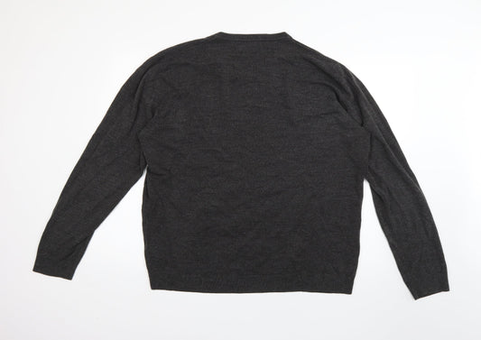 BHS Mens Grey   Pullover Jumper Size 2XL