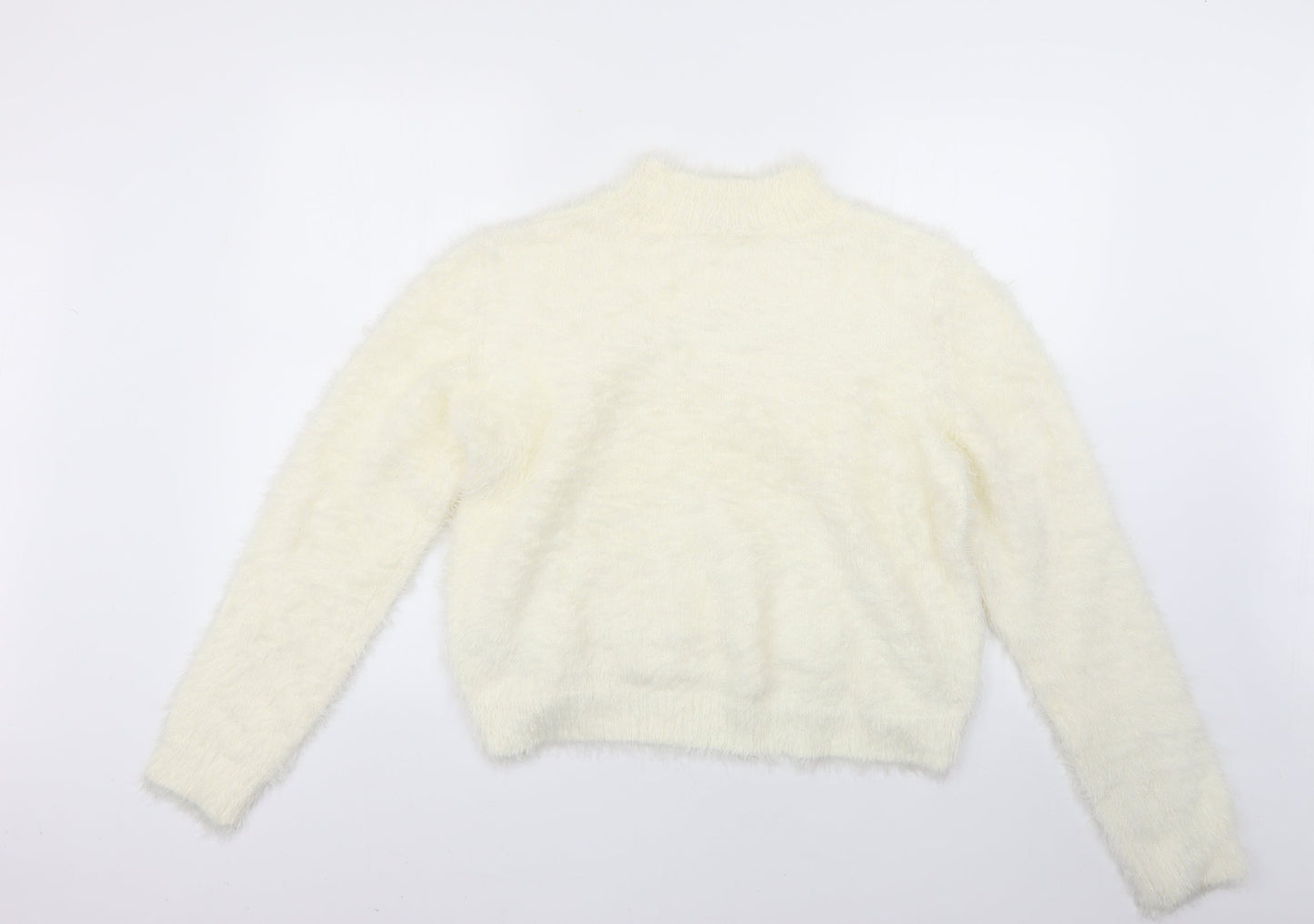 pep&co Womens White   Pullover Jumper Size L
