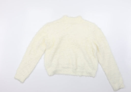 pep&co Womens White   Pullover Jumper Size L