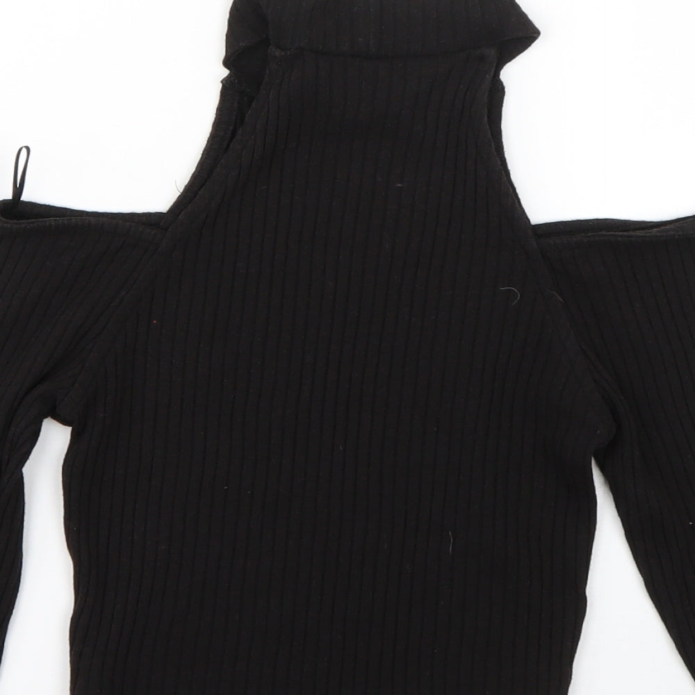 Miss Selfridge Womens Black   Pullover Jumper Size 10