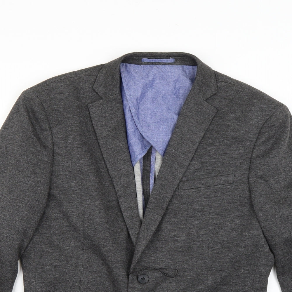 acw85 Mens Grey   Jacket Blazer Size L