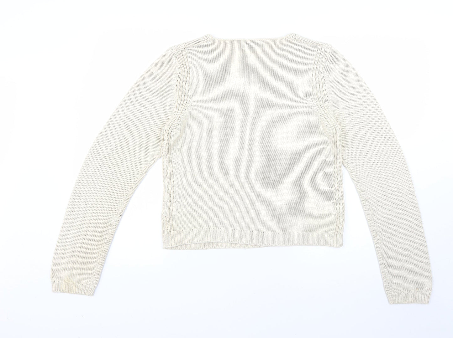 Internacionale Womens Beige   Pullover Jumper Size 14