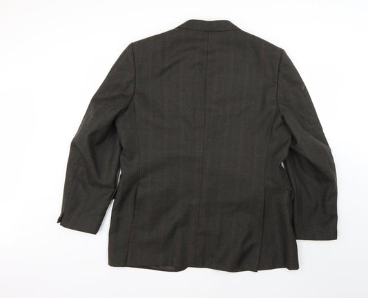 Preworn Mens Green Argyle/Diamond  Jacket Blazer