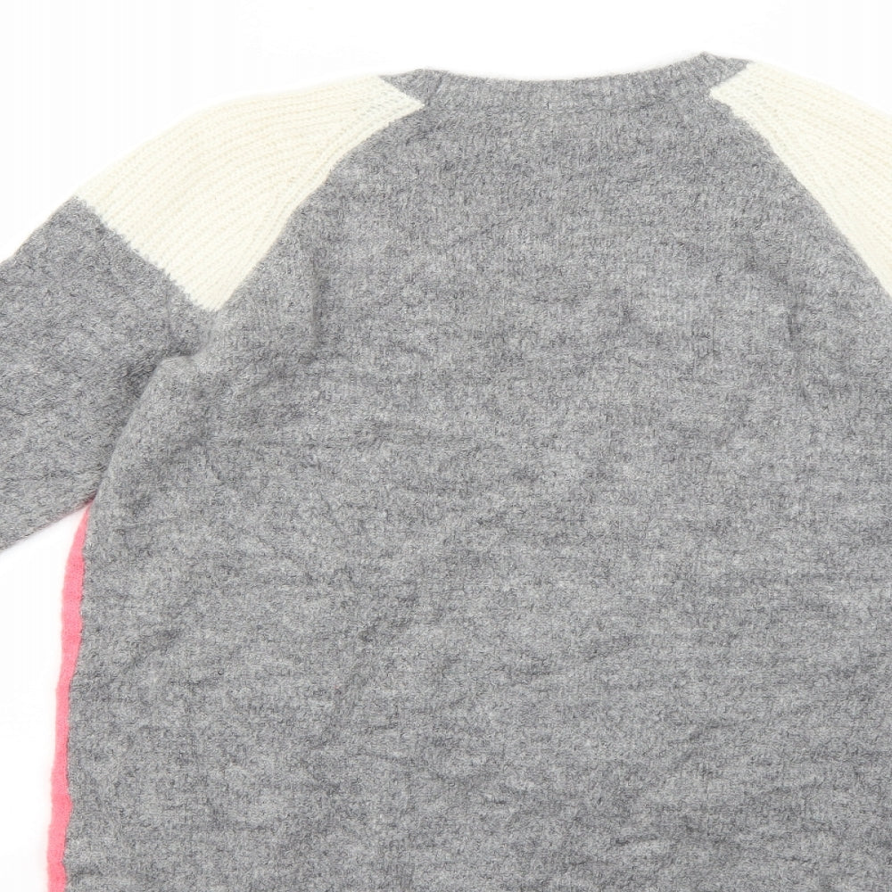 Marks and Spencer Womens Multicoloured Geometric  Pullover Jumper Size 10