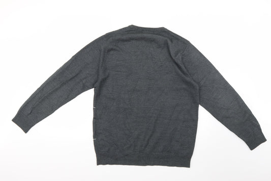 Cedar Wood State Mens Grey   Pullover Jumper Size M