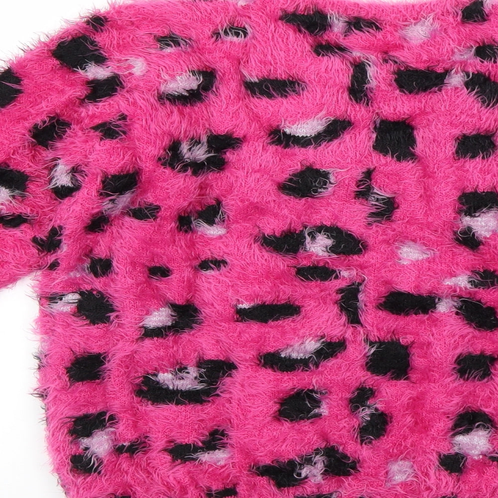 bluezoo Girls Multicoloured Animal Print  Pullover Jumper Size 12-13 Years