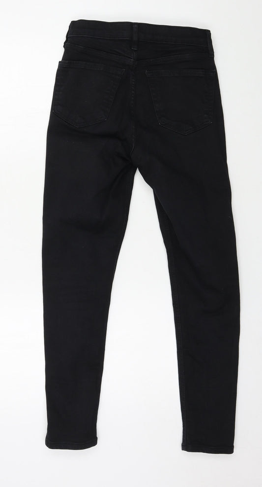Topshop Womens Black  Denim Skinny Jeans Size 26 in L25 in