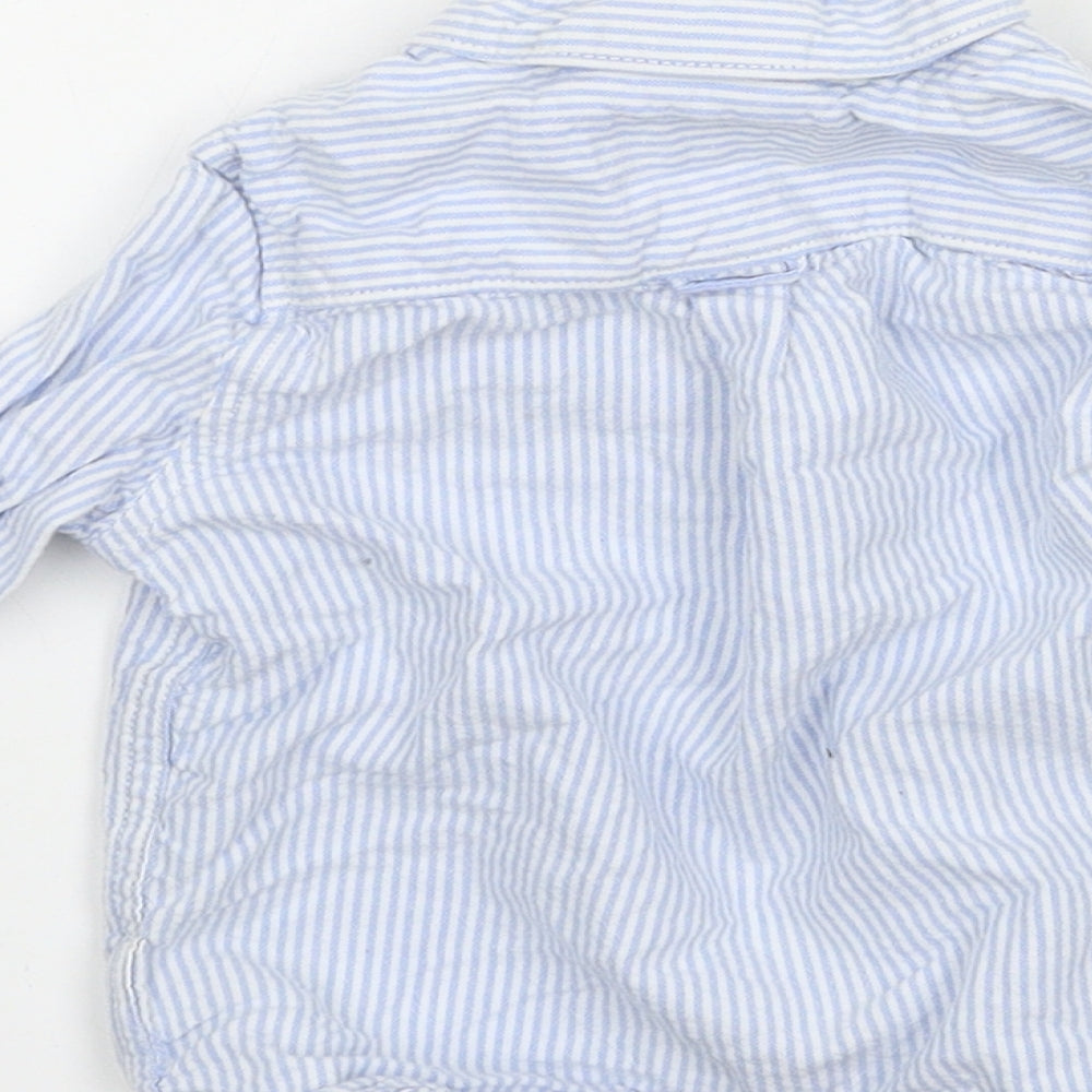 Marks and Spencer Boys Blue   Basic Button-Up Size 18-24 Months