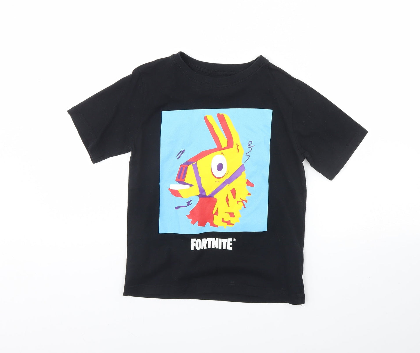 Fortnite Boys Black   Basic T-Shirt Size M  - Fortnite